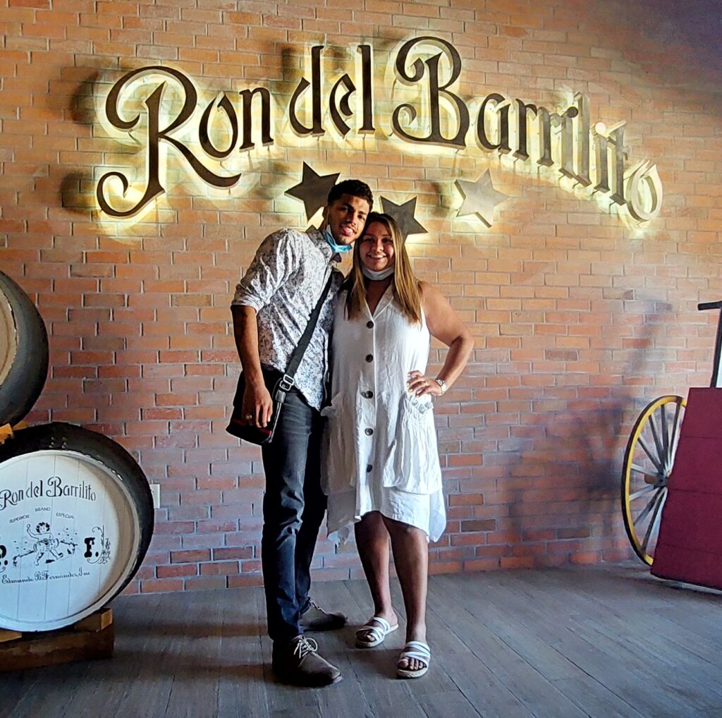 Couple traveling to Puerto Rico experiencing Bucketlist Tours' Old San Juan Ageless Elegance, Heritage and Spirits private tour and tasting experience, blending history and craftsmanship, at Ron del Barrilito distillery, renowned as the world’s finest rum producer.