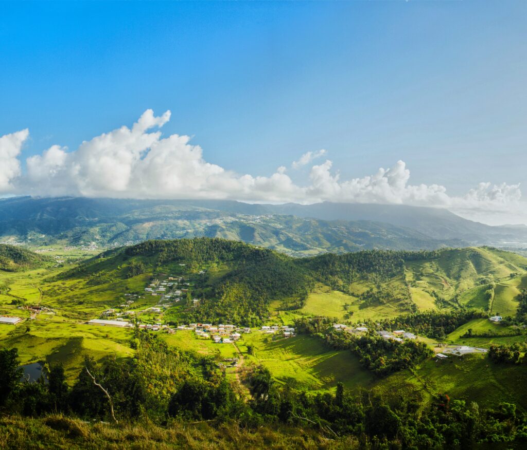 A breathtaking panoramic image of Puerto Rico's verdant landscapes, captured by a senior couple during their scenic road trip to La Parguera. Traveling as part of Bucketlist Tours' Mystic Waters under the Sun & Stars and Discover Puerto Rico 3-Day Package Private Experiences, the couple enjoyed ever-changing views on their way to the warm, crystal-clear waters of La Parguera’s cays.