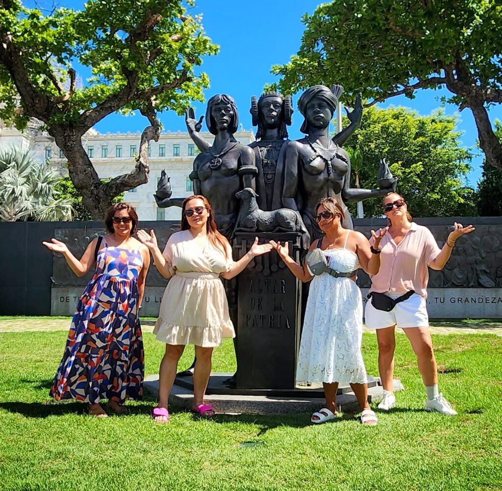 Celebrating friendship and history! This bachelorette party explored Puerto Rico’s iconic Altar de la Patria while diving into Old San Juan’s fascinating stories. #BacheloretteAdventures #DiscoverPuertoRico #BucketlistMoments